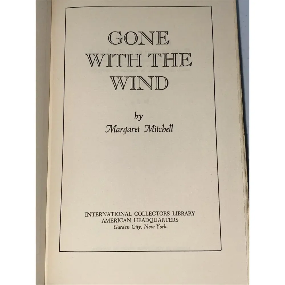VTG GONE WITH THE WIND Margaret Mitchell 1964 International Collectors Library